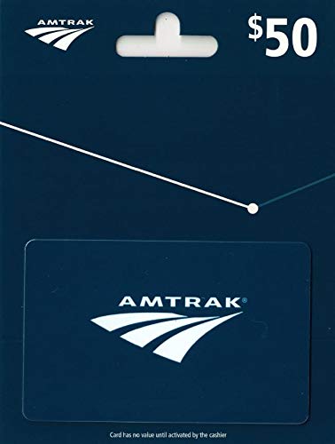 Amtrak Gift Card + Travel + Adults + Holiday Gift + $50 Value + Popular Train Tours