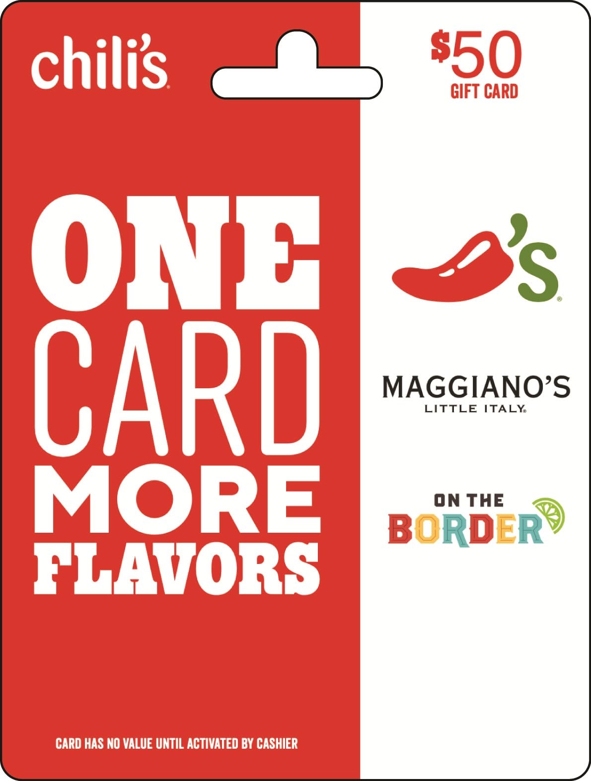 Brinker Gift Card $50 for Personal Gifting Special Occasions