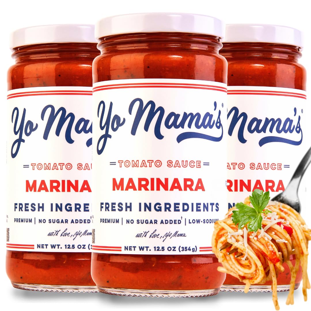 Yo Mama's Foods Keto Marinara Pasta Sauce - Low Carb, Low Sodium, No Sugar Added
Yo Mama's Foods Keto Marinara Pasta S
